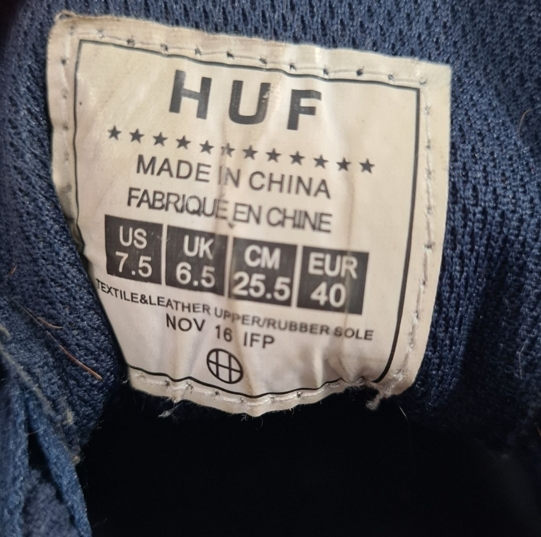 Fuck The Population × Huf Huf × FTP Hupper 2 Low Dark Navy Curdoroy Shoes 2016 Size US 7.5 / EU 40-41 - 10 Thumbnail