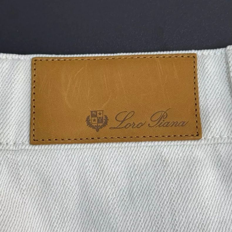 Loro Piana LORO PIANA White American-style trousers with plain color Size 25" / US 0 / IT 36 - 7 Thumbnail