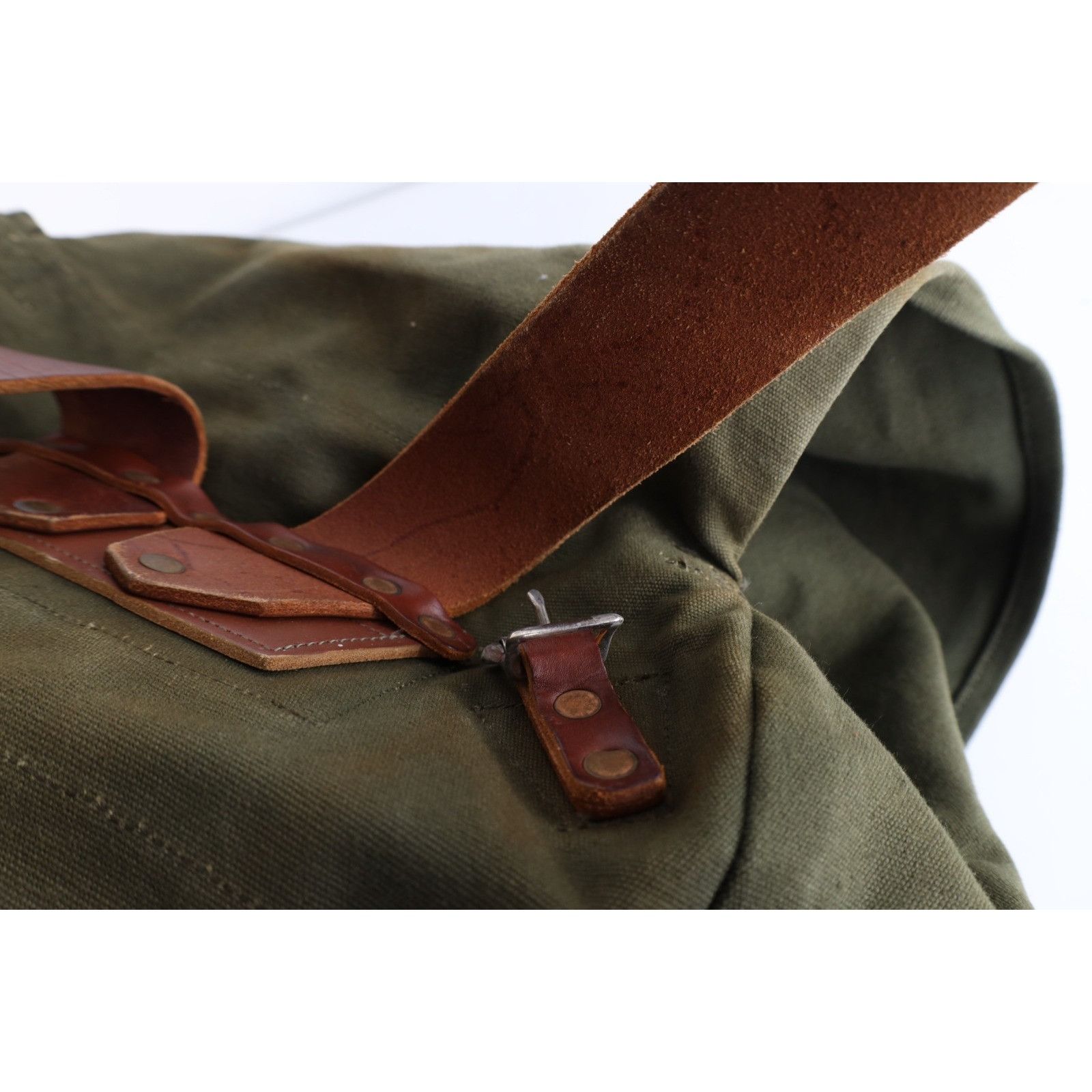 Duluth Pack Vintage Duluth Pack Canvas Leather Safford Food Pack Bag Size ONE SIZE - 13 Thumbnail