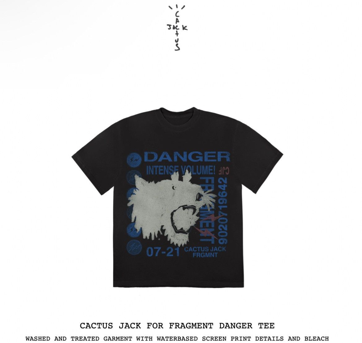 Travis Scott Travis Scott “Fragment Danger” cactus jack t shirt Size US S / EU 44-46 / 1 - 4 Thumbnail