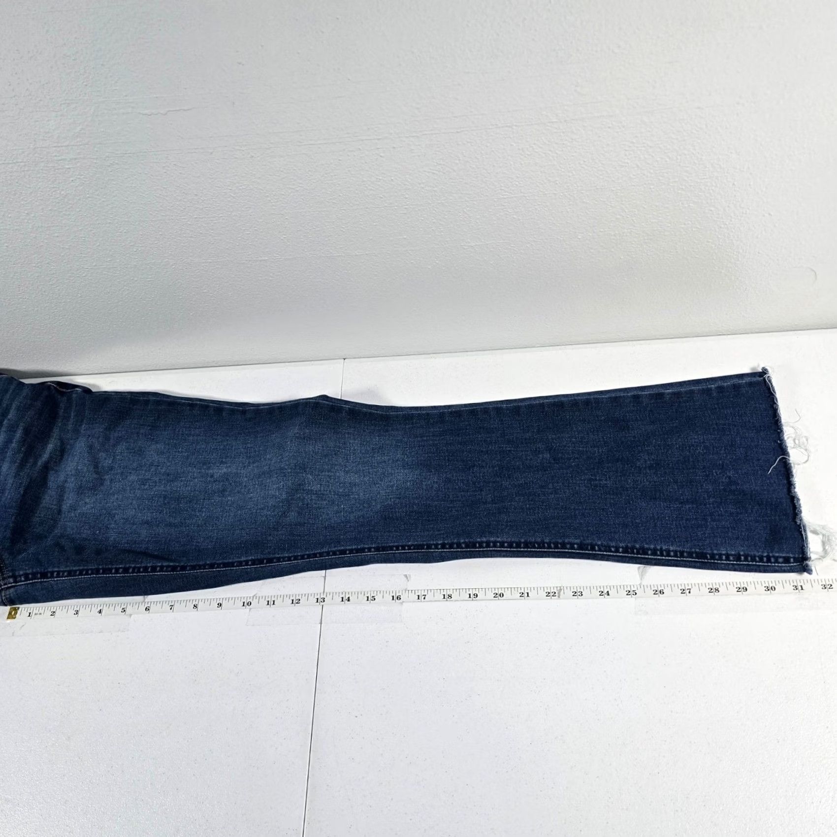 Vintage Democracy Ab Solution flare Leg Jeans Raw Hem Size 10 Size 32" / US 10 / IT 46 - 4 Thumbnail
