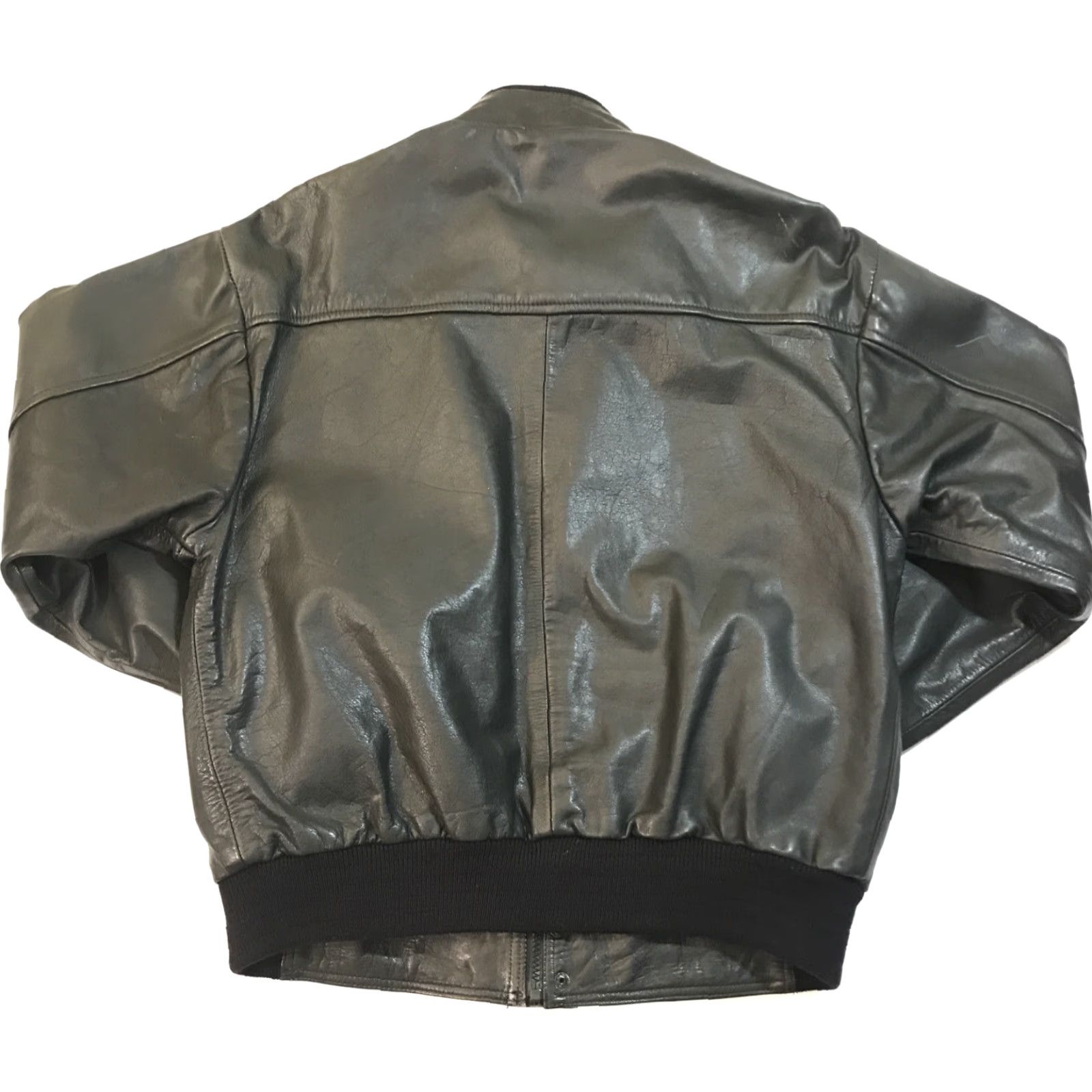 Vintage VINTAGE Vetter Leather Motorcycle Jacket Black Sz M Zip Pockets Mens Riding 90s Biker Leather Jacket Size US M / EU 48-50 / 2 - 7 Thumbnail