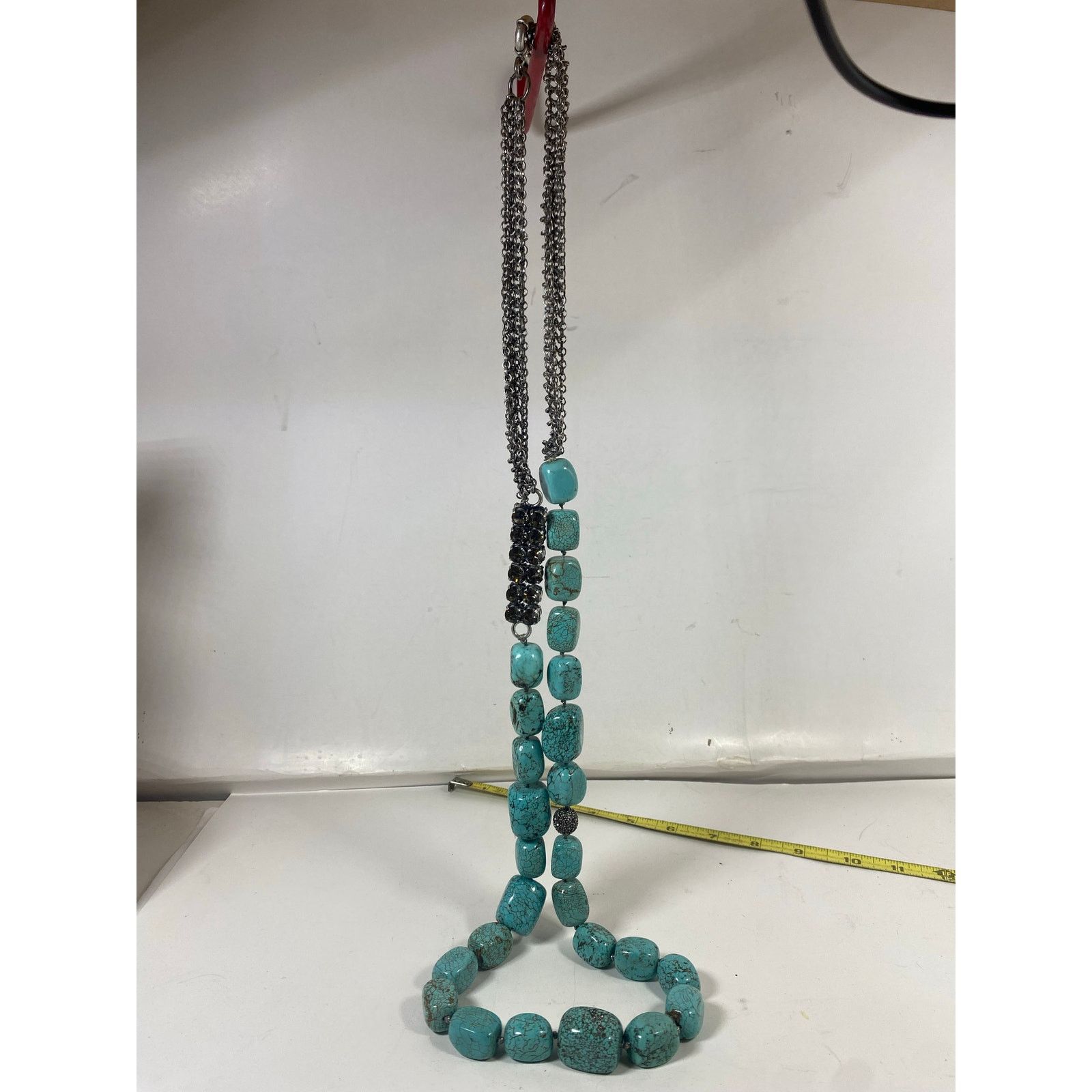 Other Genuine Turquoise 23" Necklace Large Chunky Natural Gemstone Size ONE SIZE - 1 Thumbnail