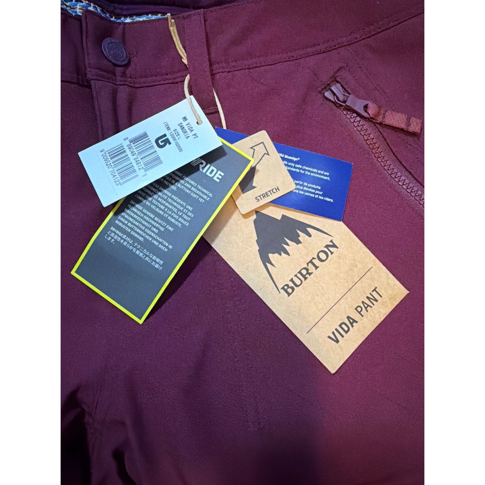 Burton NWT Burton Dry Ride Snowboard Ski Vida Pants Women's Large W Size 34" / US 12 / IT 48 - 7 Thumbnail