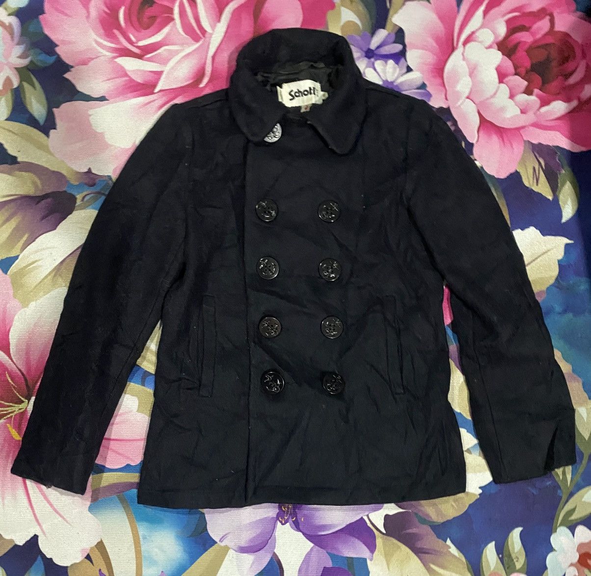 Schott Schott NYC army wool jacket Size S / US 4 / IT 40 - 1 Thumbnail