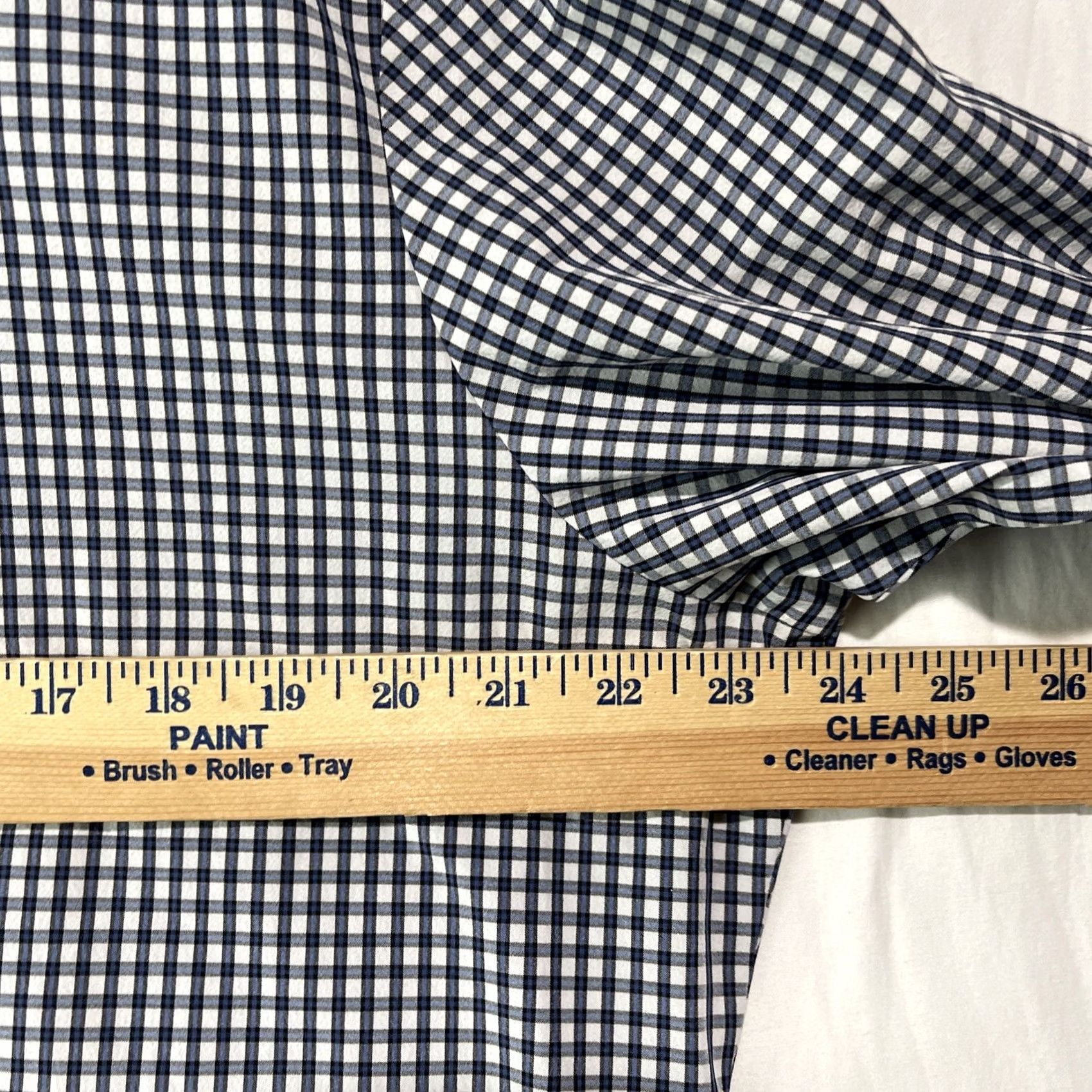 Mizzen+Main Mizzen+Main Shirt Mens XL Blue Button Cutaway Leeward Check Size US XL / EU 56 / 4 - 7 Thumbnail