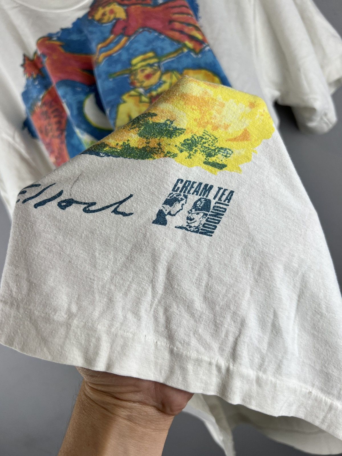 Vintage Vintage 80s Cream Tea London Art Single Stitch Columbus Size US L / EU 52-54 / 3 - 8 Thumbnail