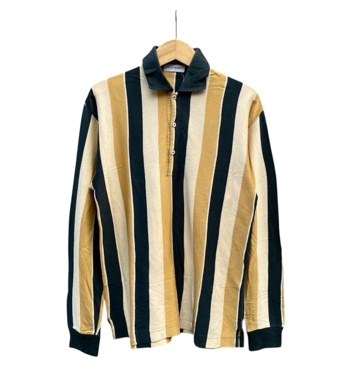 Yves Saint Laurent Rare‼️ Yves Saint Laurent Striped Multicolor Rugby Size US L / EU 52-54 / 3 - 1 Thumbnail