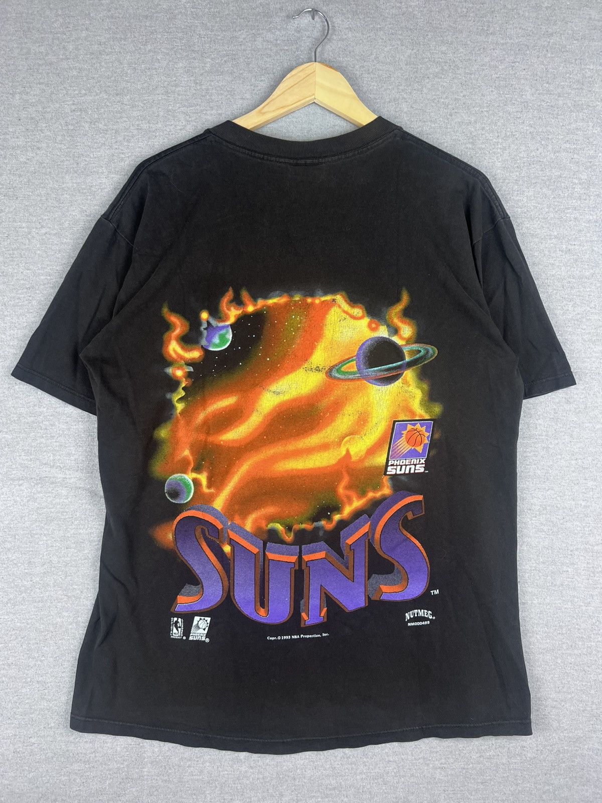 Vintage Vtg 1993 Nutmeg Phoenix Suns Big Logo Fire Black Size M Size US M / EU 48-50 / 2 - 4 Thumbnail