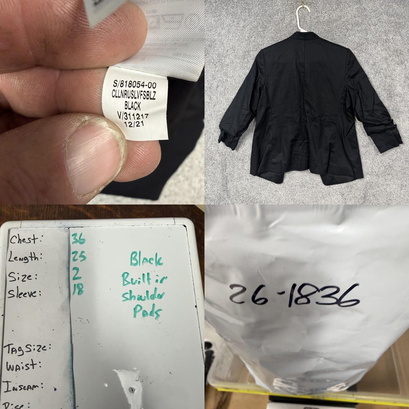 Banana Republic Banana Republic Blazer Womens Size 2 Black Solid Tuxedo Open Front Jacket Office Formal Vintage No Button Long Sleeve Size XS / US 0-2 / IT 36-38 - 8 Thumbnail