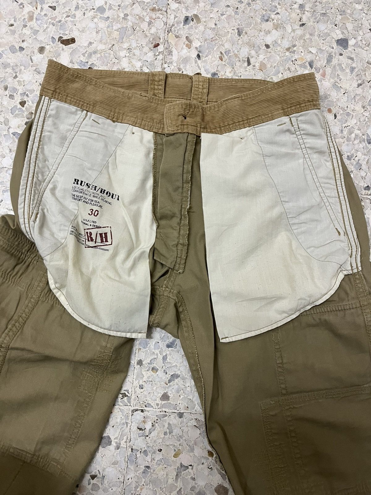 Vintage Japanese brand Rush Hour cargo patch work Size US 31 - 16 Thumbnail