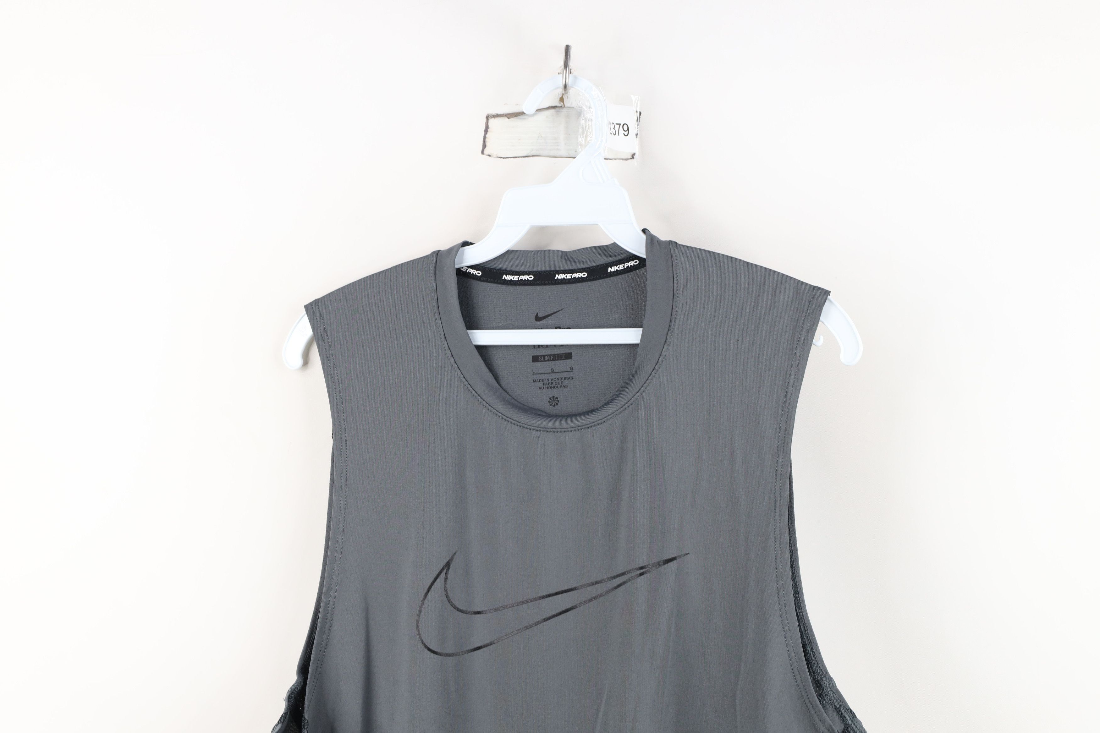 Nike Nike Pro Swoosh Logo Compression Sleeveless Training T-Shirt Size US L / EU 52-54 / 3 - 2 Thumbnail