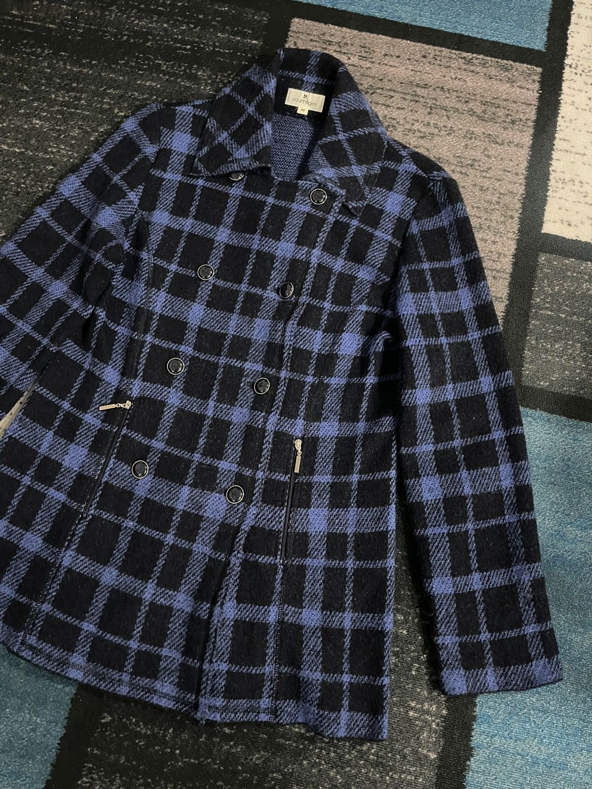 Courreges Vintage Courreges Plaid Wool Jacket Size S / US 4 / IT 40 - 3 Thumbnail