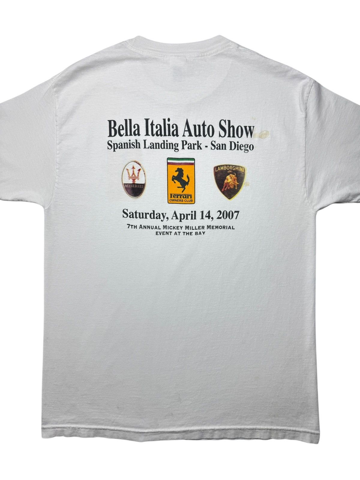 Vintage 2007 Bella Italia Auto Show Tee Shirt Size US L / EU 52-54 / 3 - 2 Thumbnail