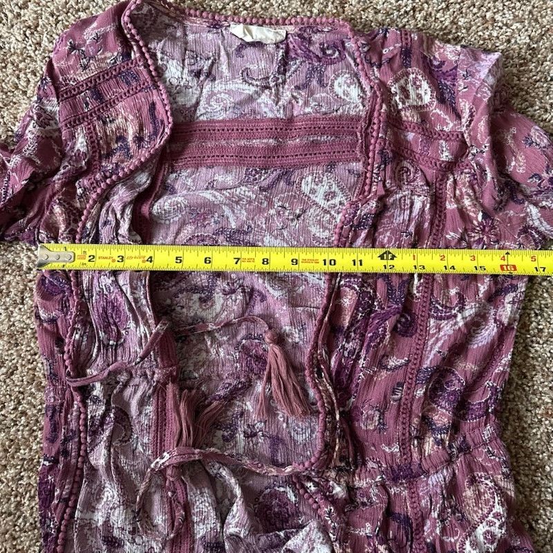 Other Altar’d State Bell Sleeve Boho Tie Front Shirt Size Medium Size M / US 6-8 / IT 42-44 - 7 Thumbnail