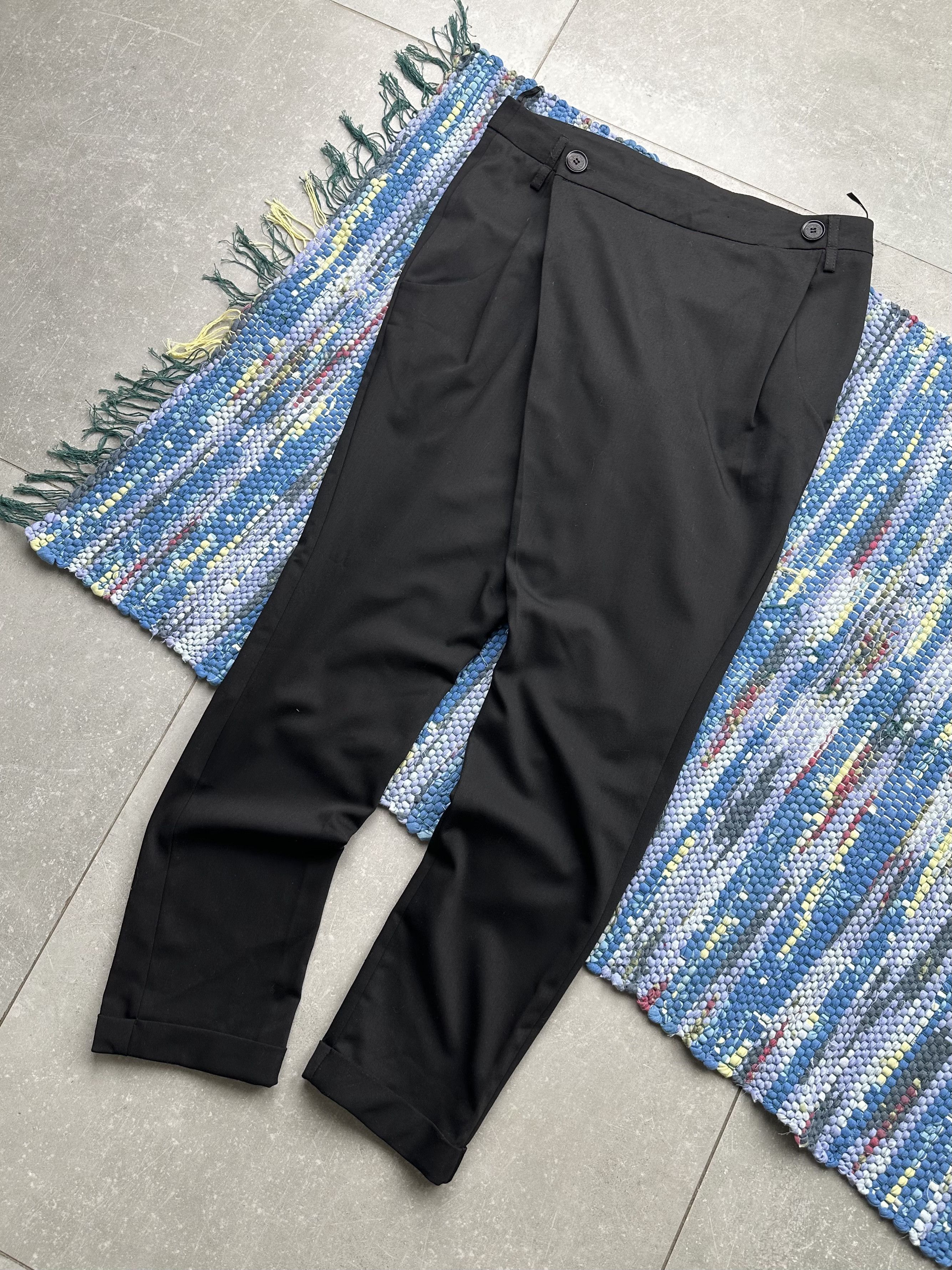 image of Avant Garde x Vintage Asymmetry Pants in Black, Men's (Size 30)