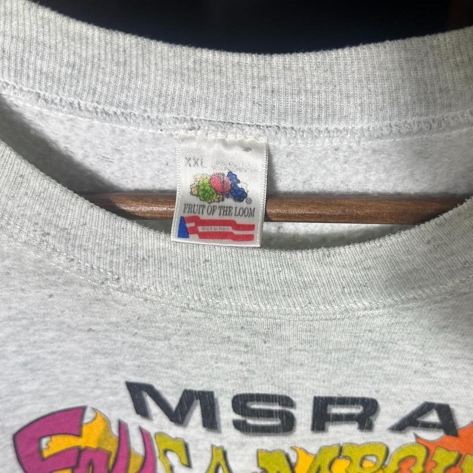 Fruit Of The Loom Vintage 90s Hot Rod Car Show Crewneck Grey Men XL Sweatshirt Size US XL / EU 56 / 4 - 4 Thumbnail