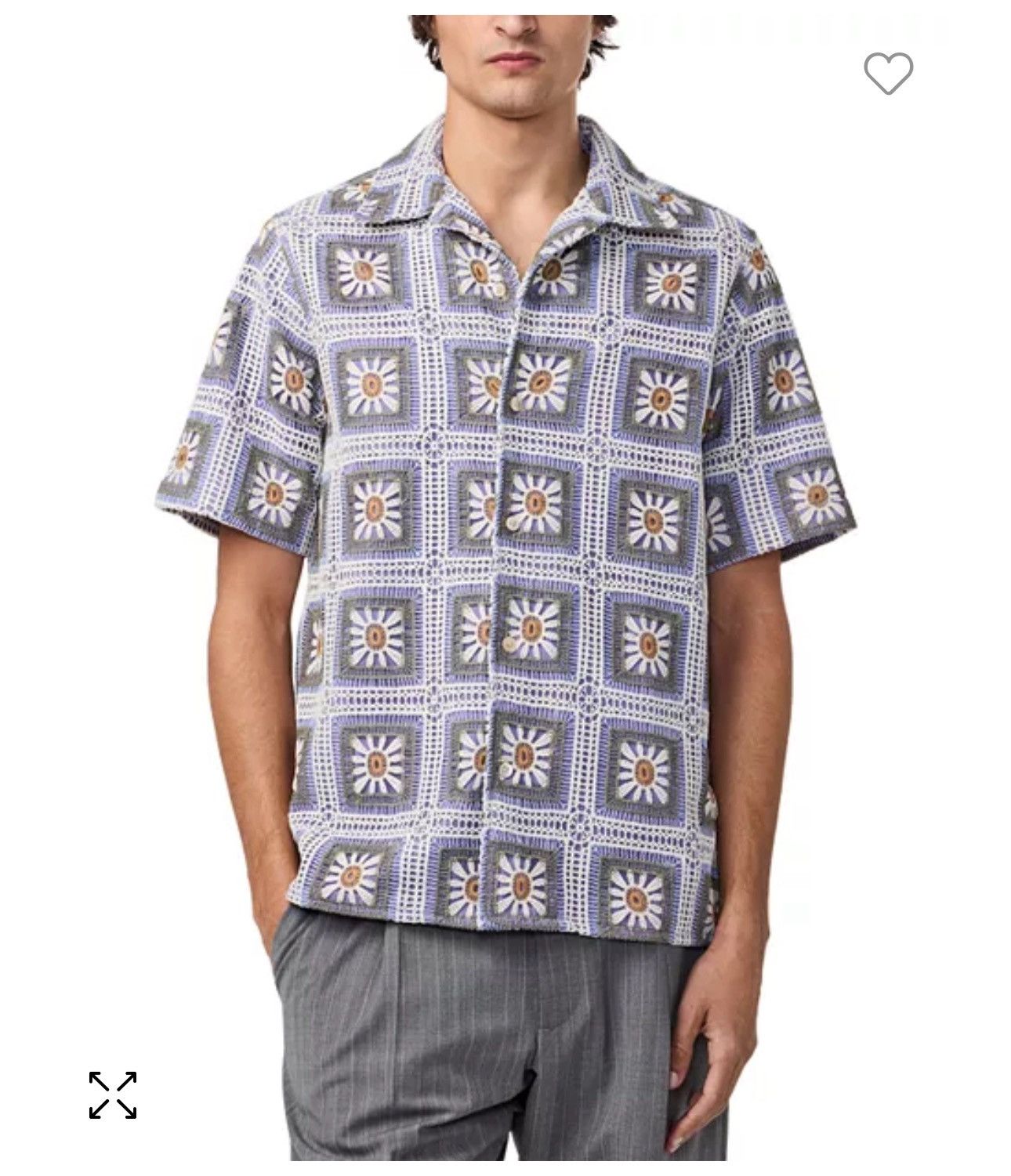 NN07 Julio Cotton Floral Crochet Shirt Size US S / EU 44-46 / 1 - 2 Thumbnail