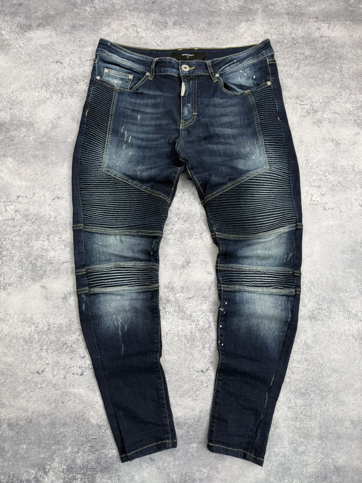 Represent Clo. Represent Biker Jeans Denim Pants Size US 32 / EU 48 - 1 Thumbnail