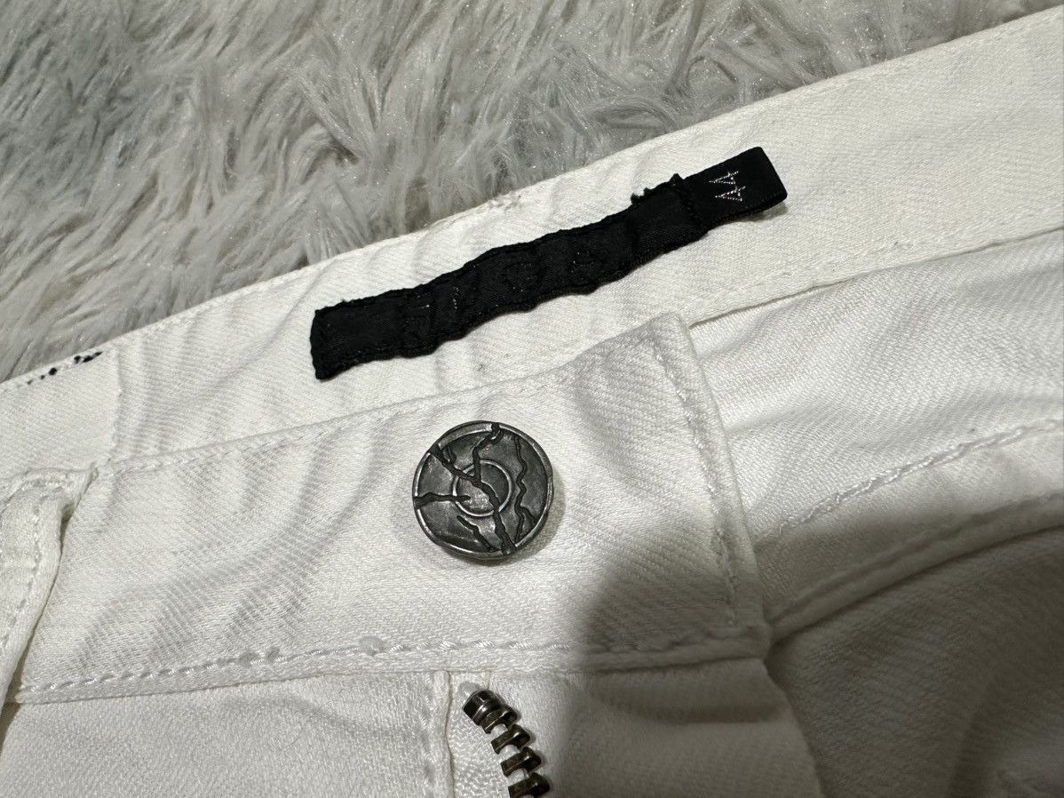 GOSTAR DE FUGA 🔥Y2K Archived Fuga White Denim Goth Punk Size US 31 - 10 Thumbnail