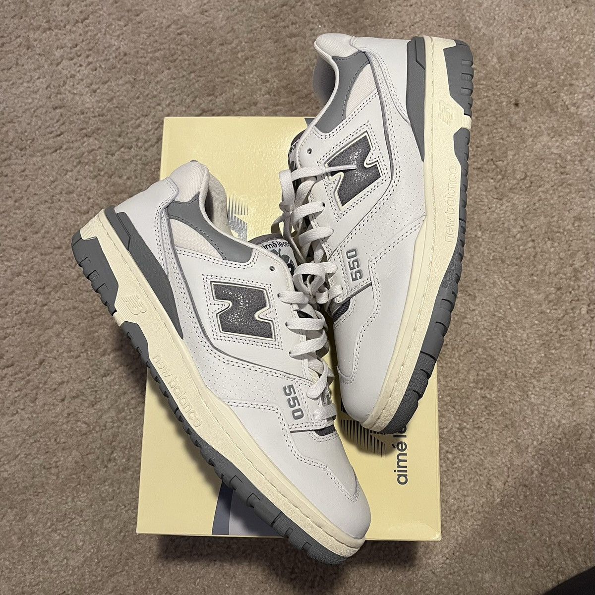 Aime Leon Dore × New Balance New Balance x Aime Leon Dore 550 Silver Size 11 Size US 11 / EU 44 - 3 Thumbnail