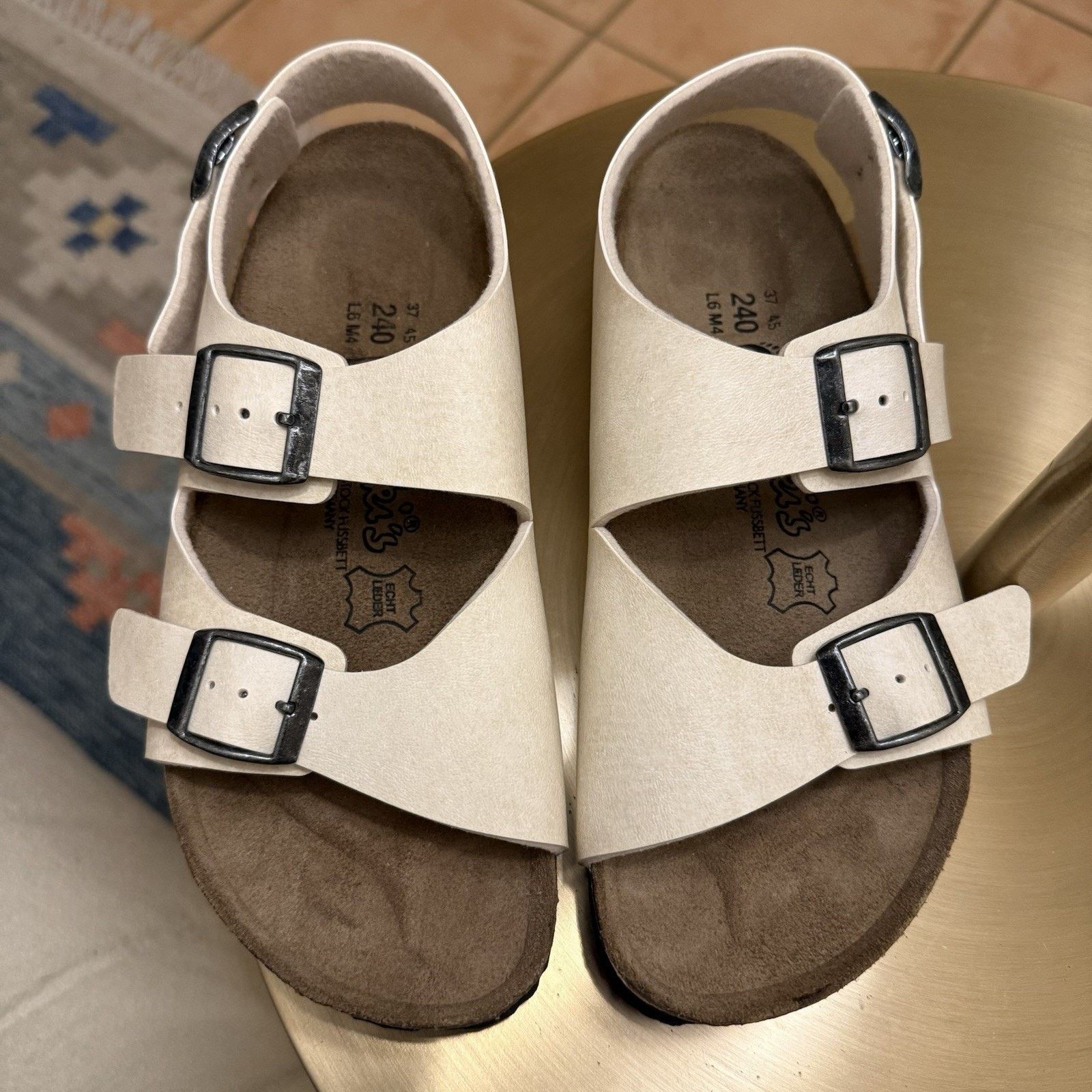 Birkenstock Birki’s Birkenstock Milano Molted Ivory SlingBack Sandals Size US 6 / IT 36 - 2 Thumbnail
