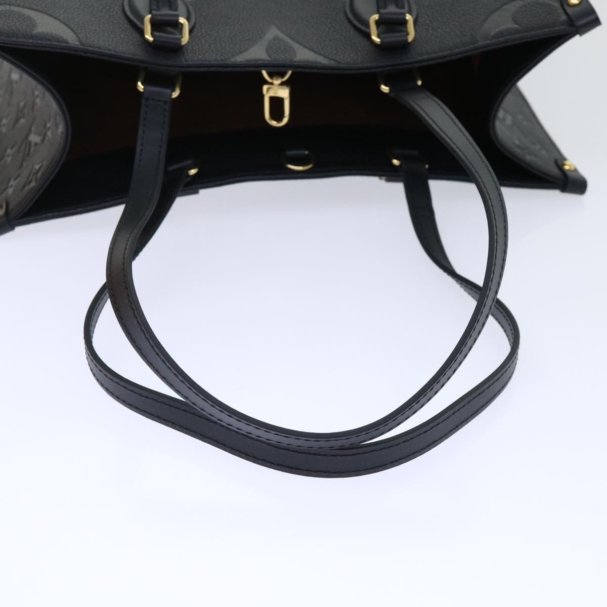 Louis Vuitton LOUIS VUITTON Monogram Empreinte On The Go MM Bag Black Size ONE SIZE - 8 Thumbnail