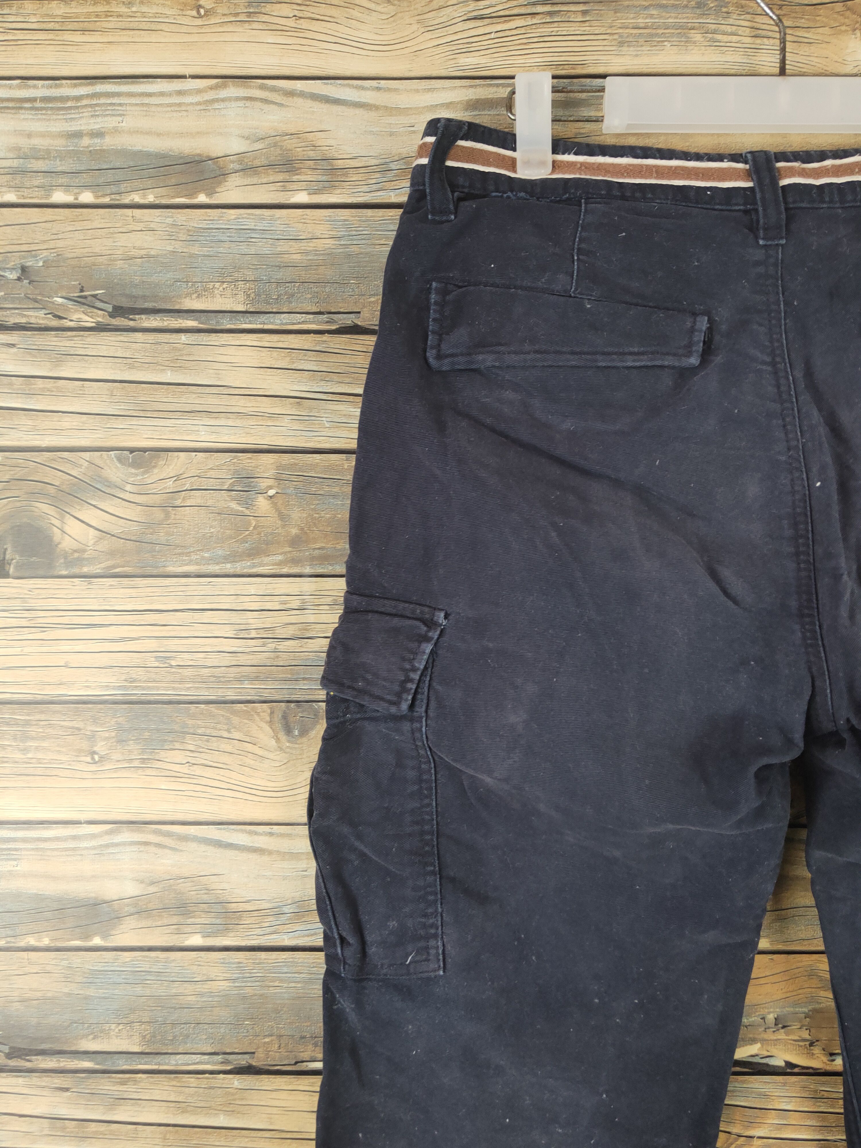 Japanese Brand DL Ciquetto ikka Navy Multipocket Cargo Pants #46-023 Size US 32 / EU 48 - 8 Thumbnail