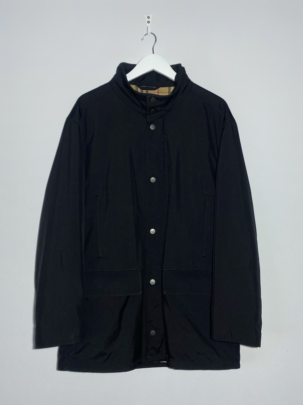 Burberry Burberry London Check Lined Black Coat Jacket Size US M / EU 48-50 / 2 - 1 Thumbnail