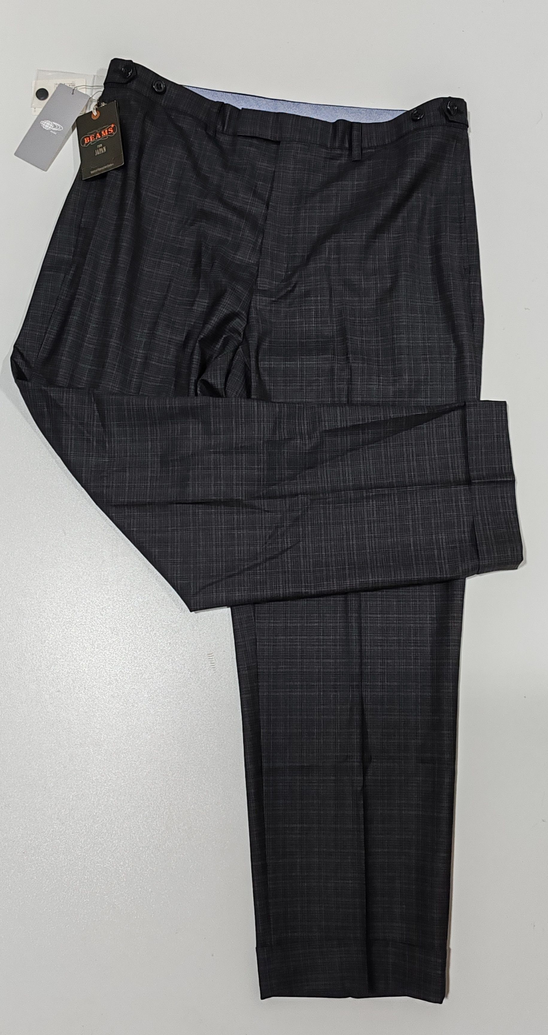 Beams Plus PANTALON DE COMPLET GRIS CARRELÉ- BEAMS PLUS TG:XL Size US 34 / EU 50 - 8 Thumbnail