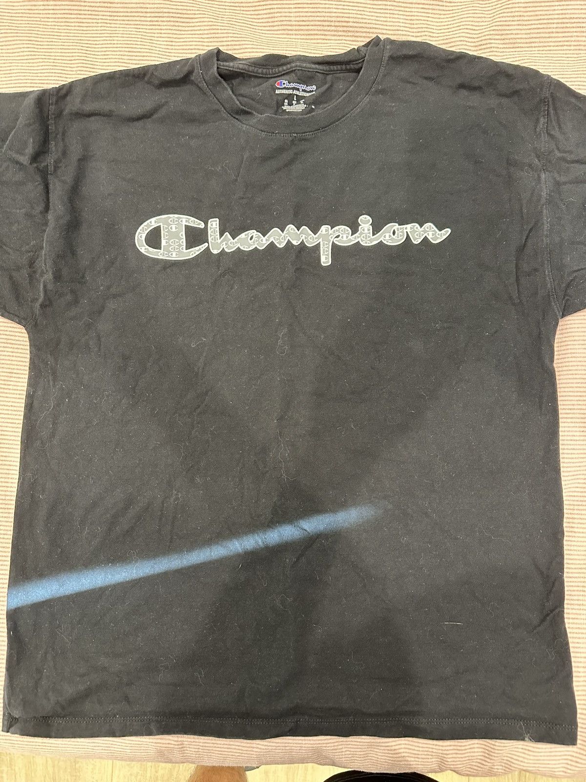 Champion × Vintage Black Champion T-Shirt Size US L / EU 52-54 / 3 - 1 Thumbnail