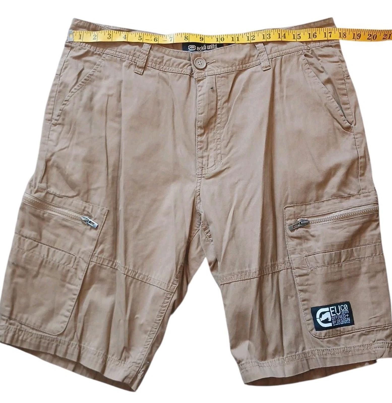 Ecko Unltd. Ecko Unlimited Cargo Khaki Cargo Shorts Men's 34.5x11 Y2K Size US 34 / EU 50 - 3 Thumbnail