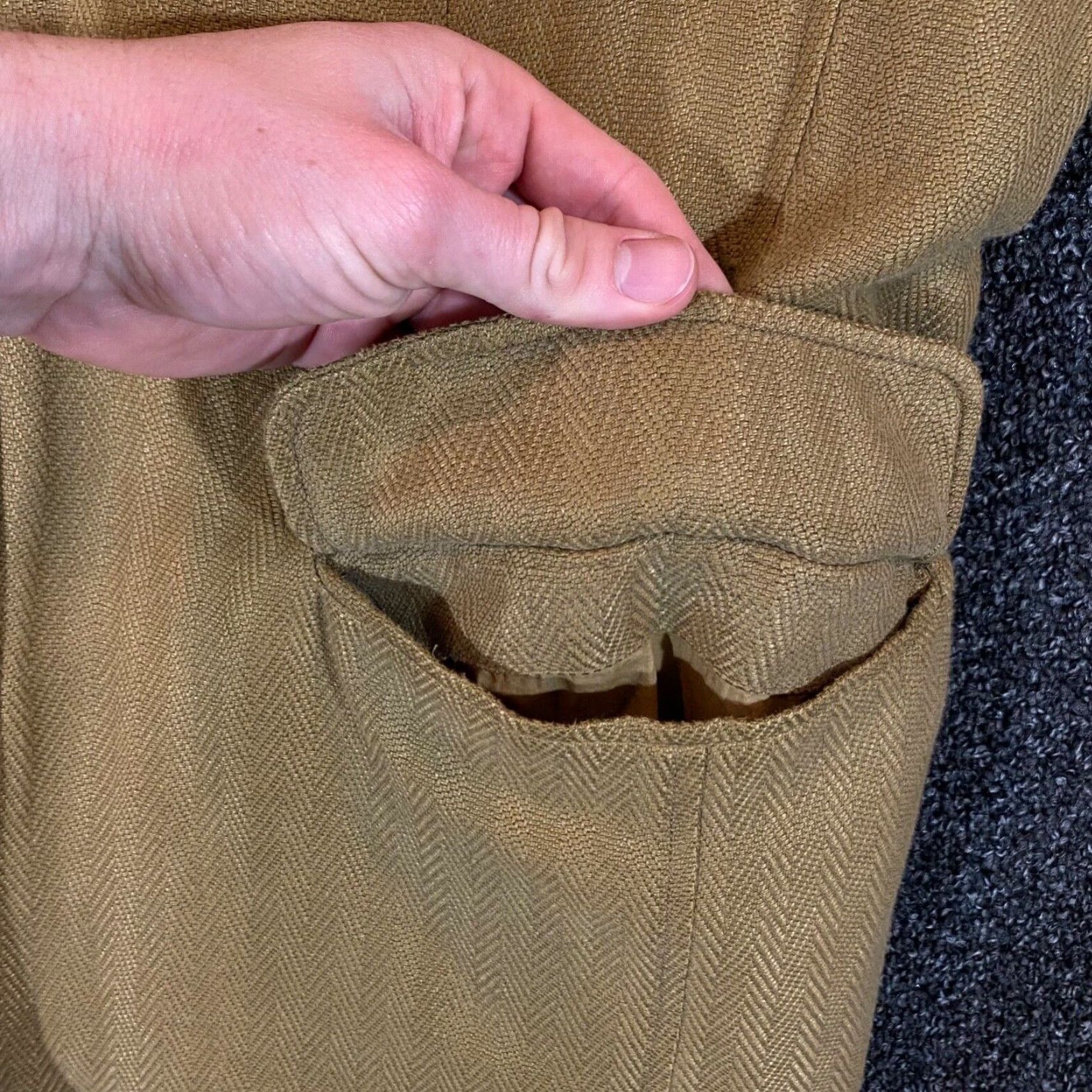 The Territory Ahead Territory Ahead Blazer Mens Large Brown Linen Silk Blend Suit Sports Coat Size 42R - 7 Thumbnail