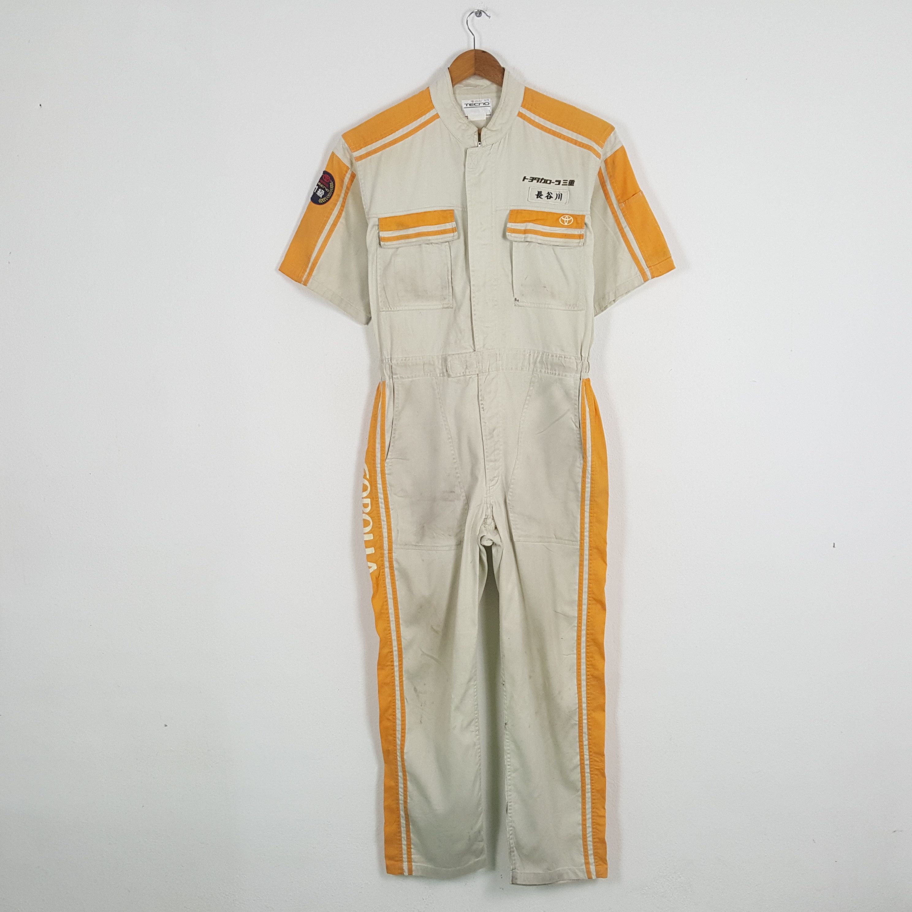 Vintage Vintage TOYOTO TECNO Japanese Racing Team Coverall Jacket Size US L / EU 52-54 / 3 - 4 Thumbnail
