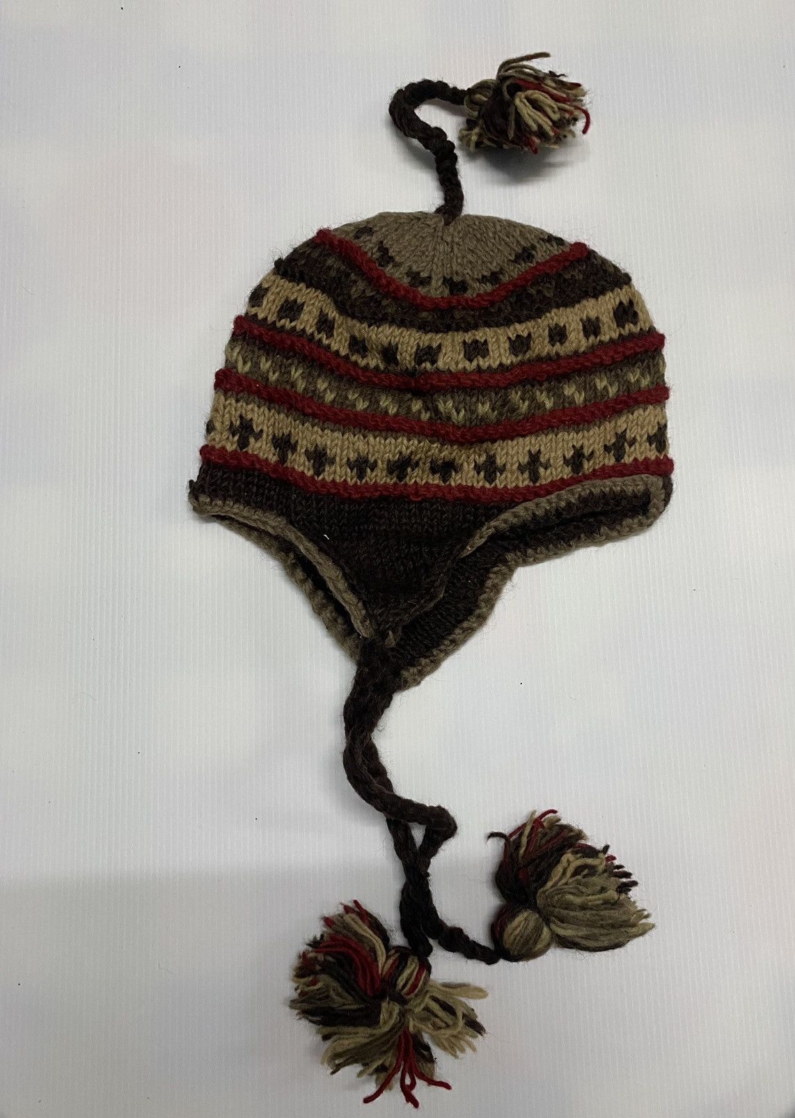 Japanese Brand Unknown Earflap Wool Beanie Hat Size ONE SIZE - 4 Thumbnail