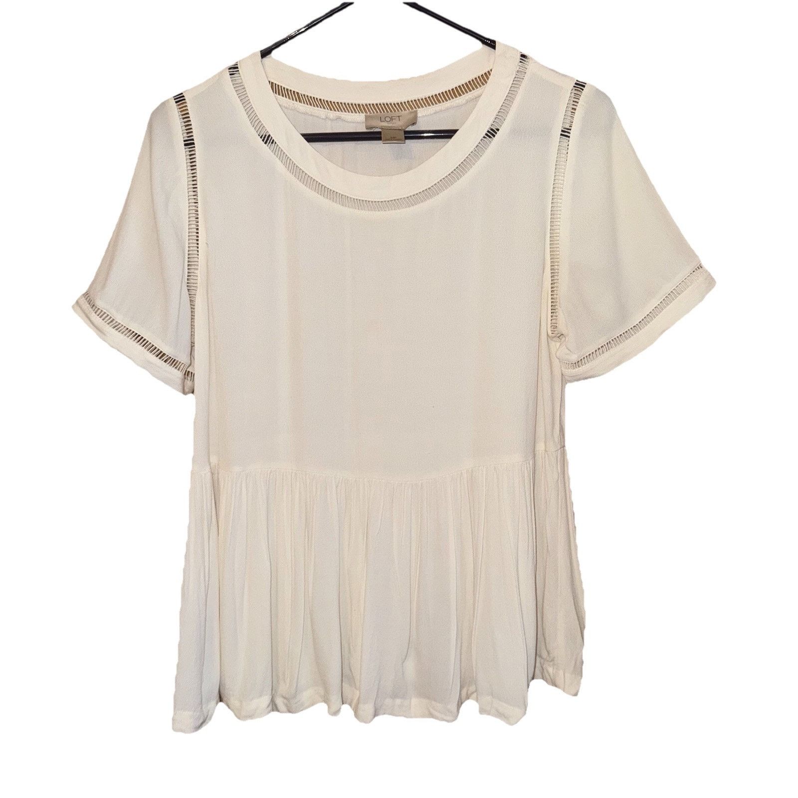 Loft The LOFT Peplum Blouse Size M / US 6-8 / IT 42-44 - 1 Thumbnail