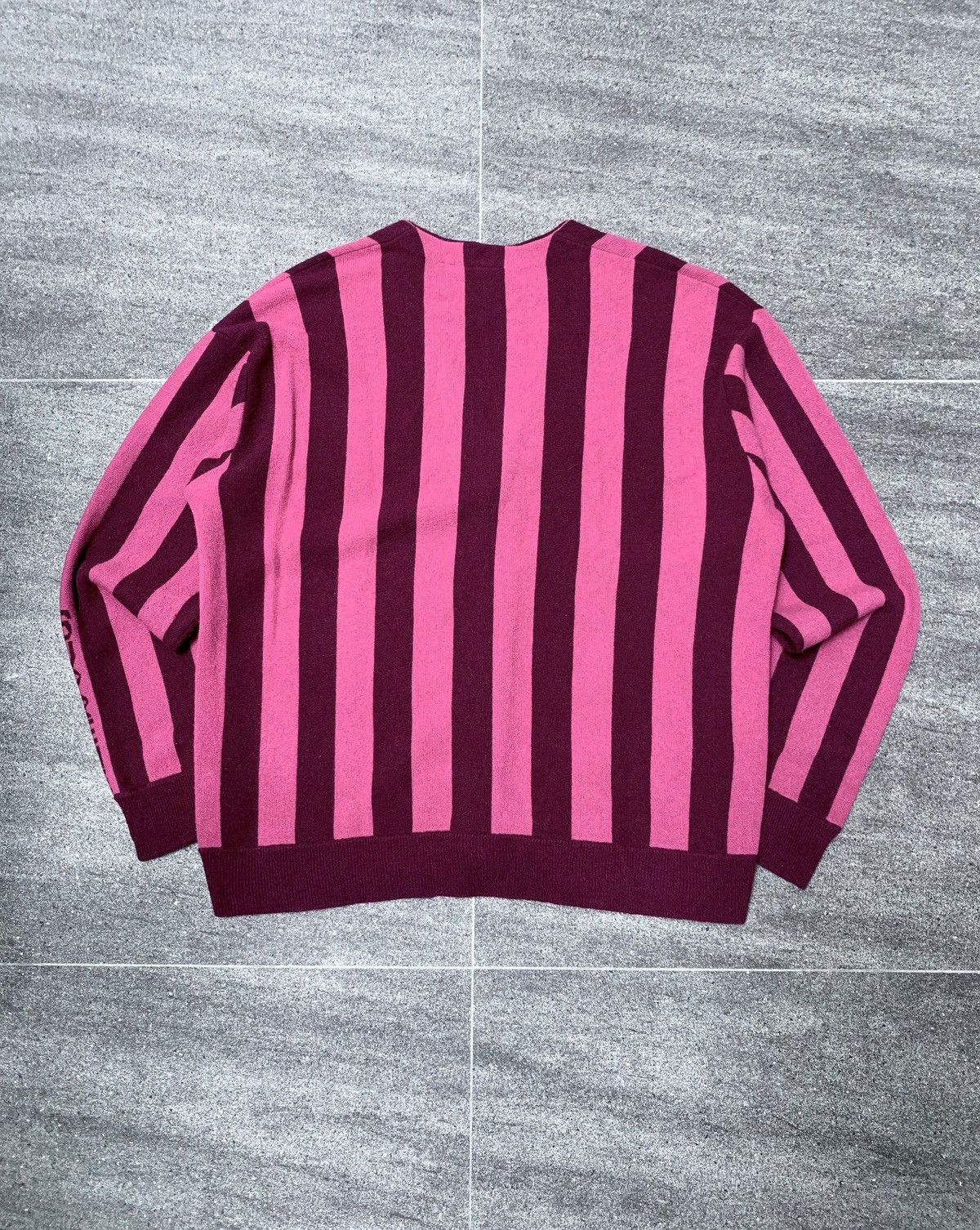 Lacoste × Supreme Striped Wool Cardigan Size US L / EU 52-54 / 3 - 6 Thumbnail