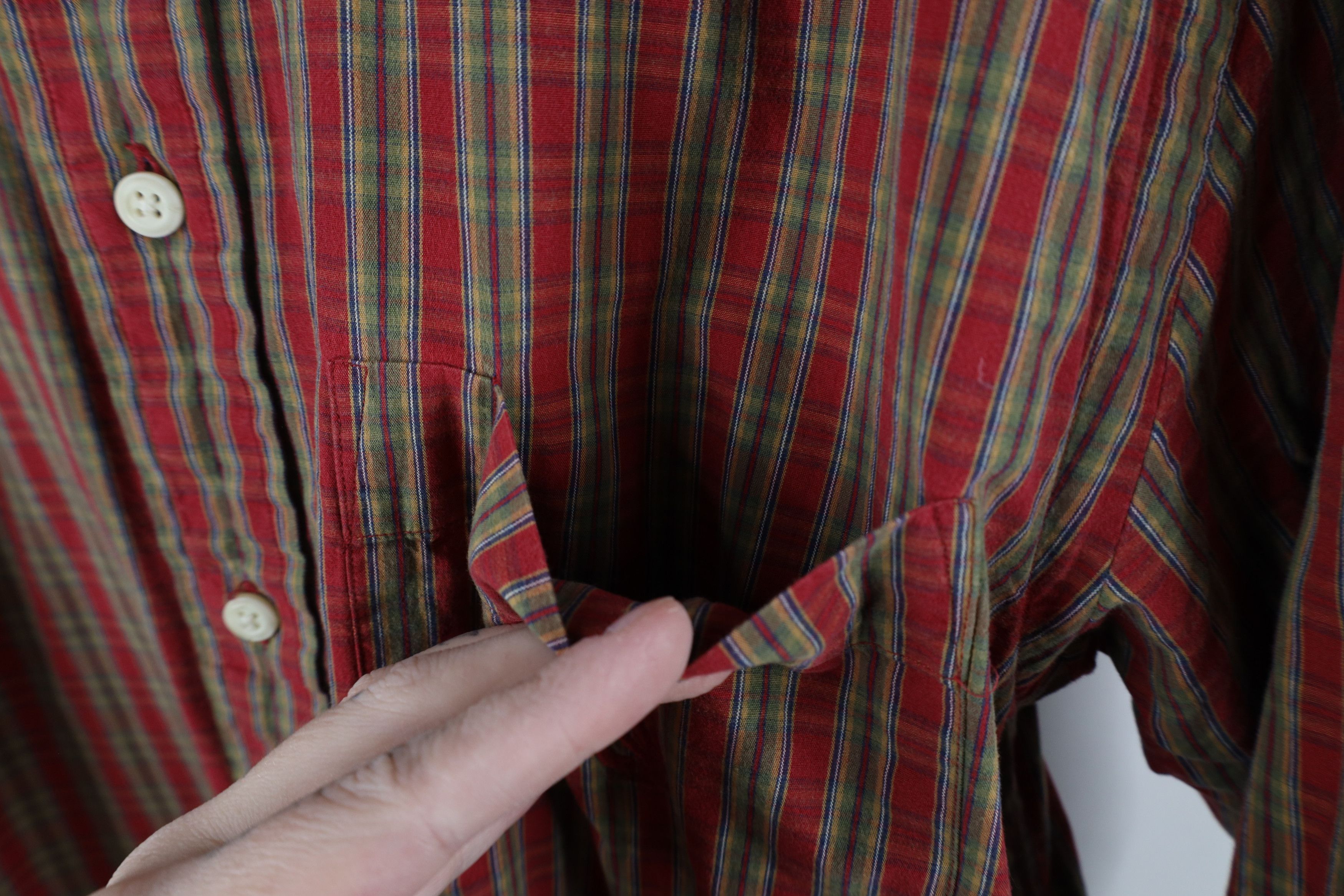 Nautica × Vintage Vintage 90s Nautica Collared Button Down Shirt Plaid Cotton Size US S / EU 44-46 / 1 - 5 Thumbnail