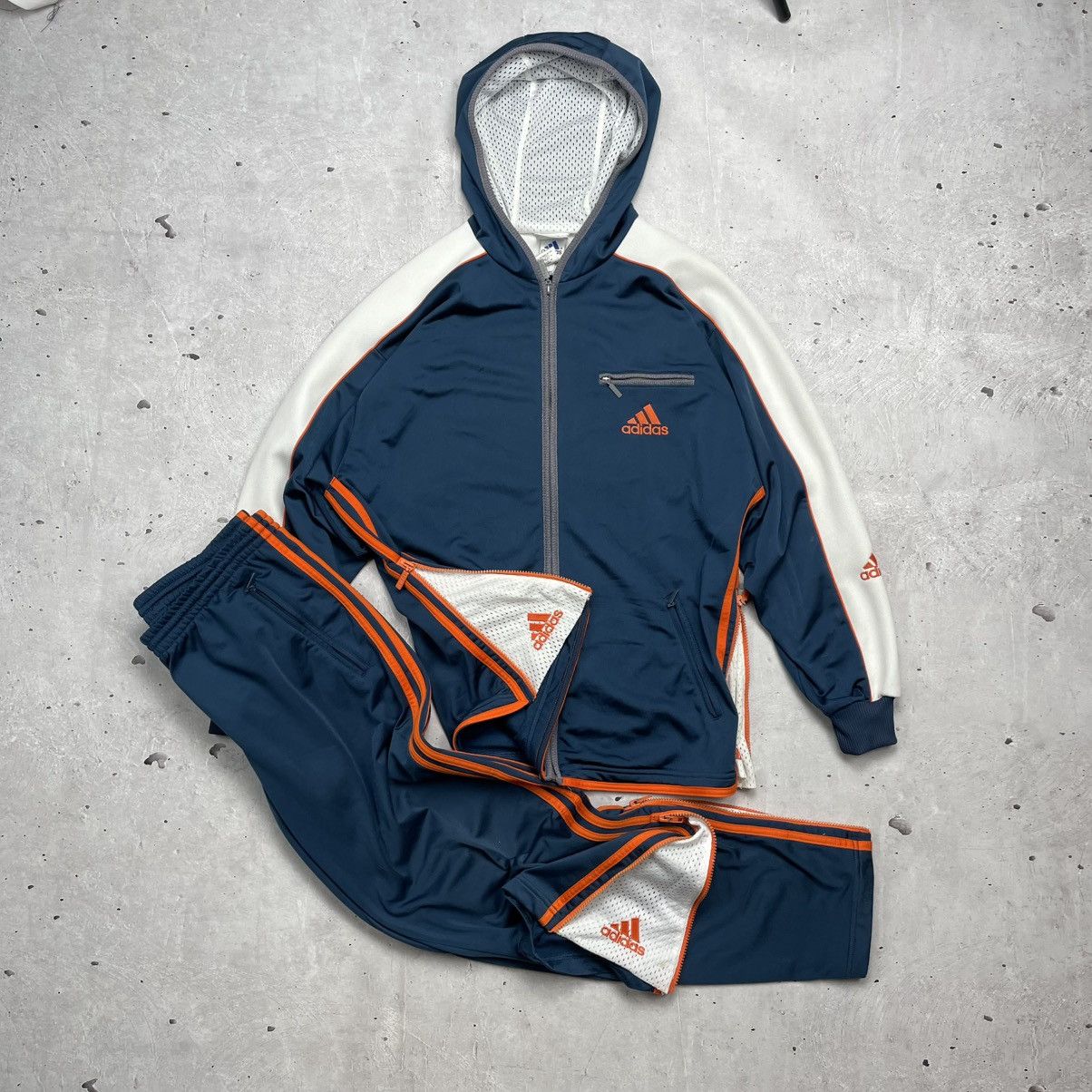 Adidas Vintage 90’s Adidas tracksuit S blue big logo retro y2k Size 42S - 3 Thumbnail