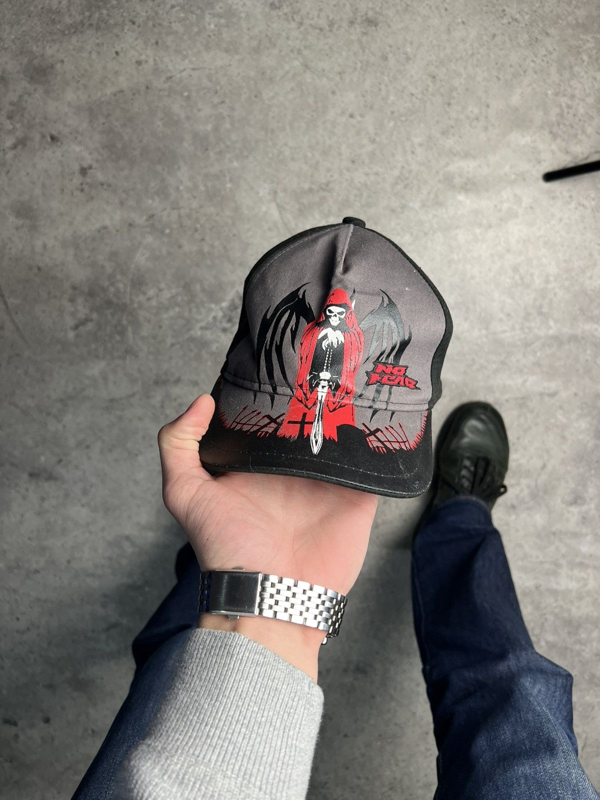 Japanese Brand Vintage Y2k No Fear Cap multicolour Size ONE SIZE - 1 Thumbnail