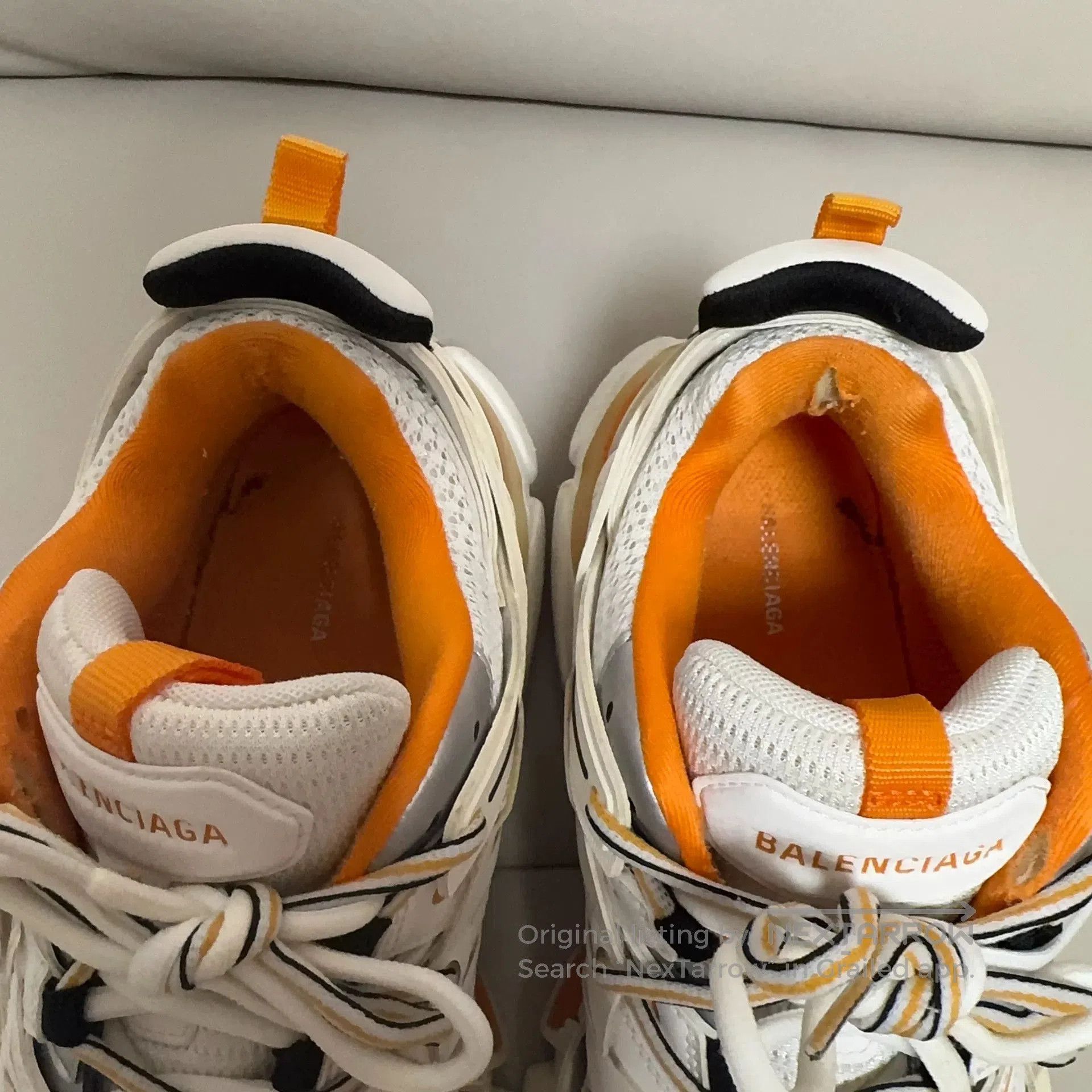 Balenciaga balenciaga track 3.0 sneakers white orange. Size US 8.5 / EU 41-42 - 6 Thumbnail