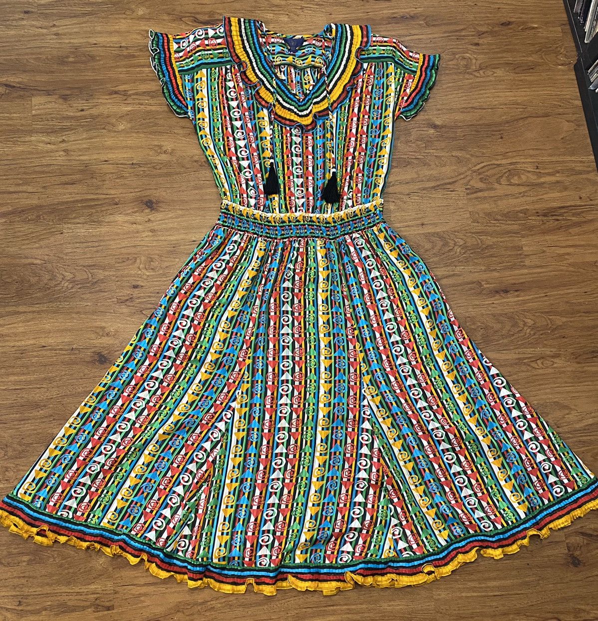 Other Vintage 80’s 90’s MAYEELOK Blouse Dress RARE Designer Size L / US 10 / IT 46 - 1 Thumbnail