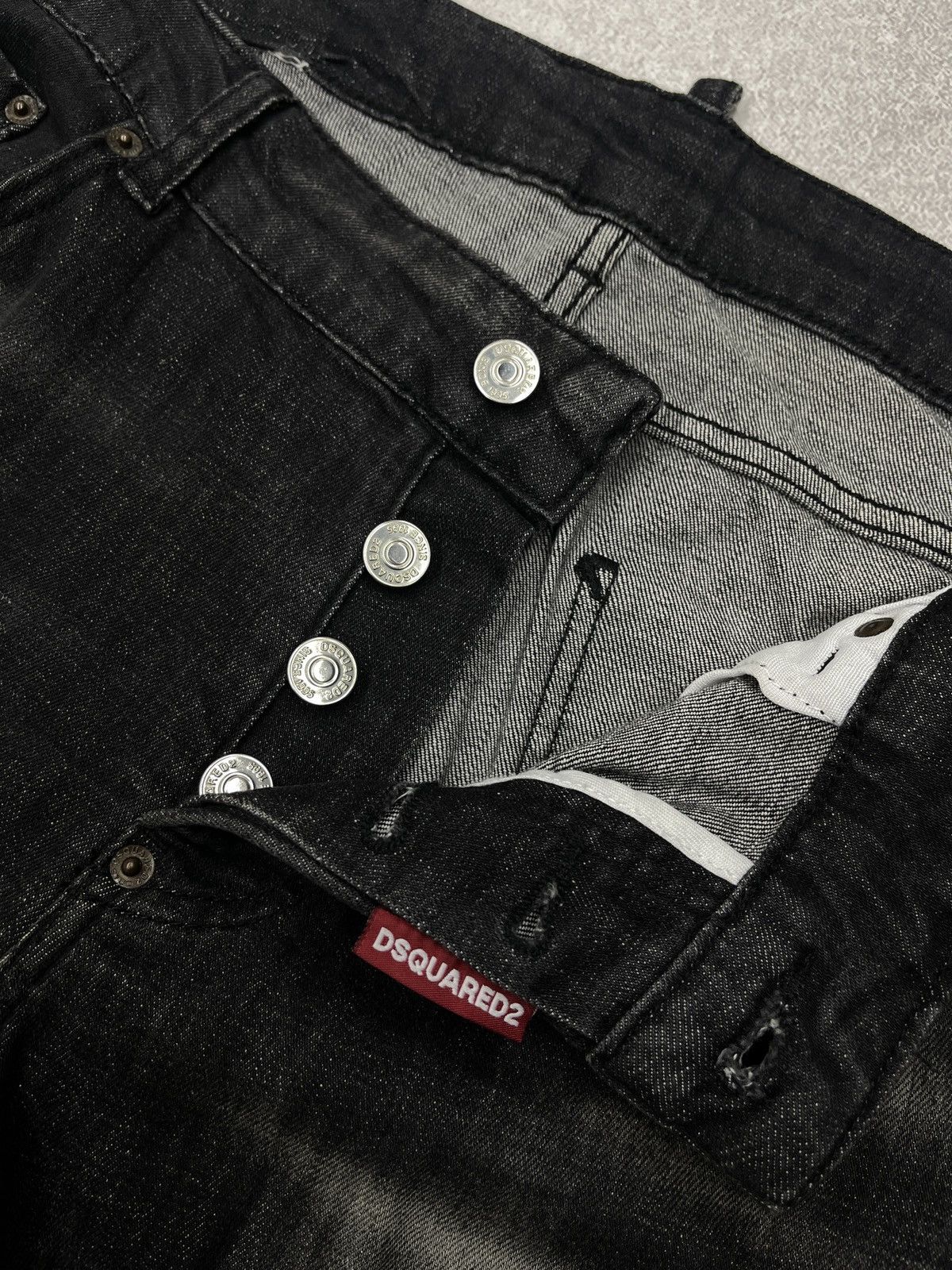 Dsquared2 Dsquared2 Cool Guy Faded Ripped Denim Jeans Black Size US 36 / EU 52 - 12 Thumbnail