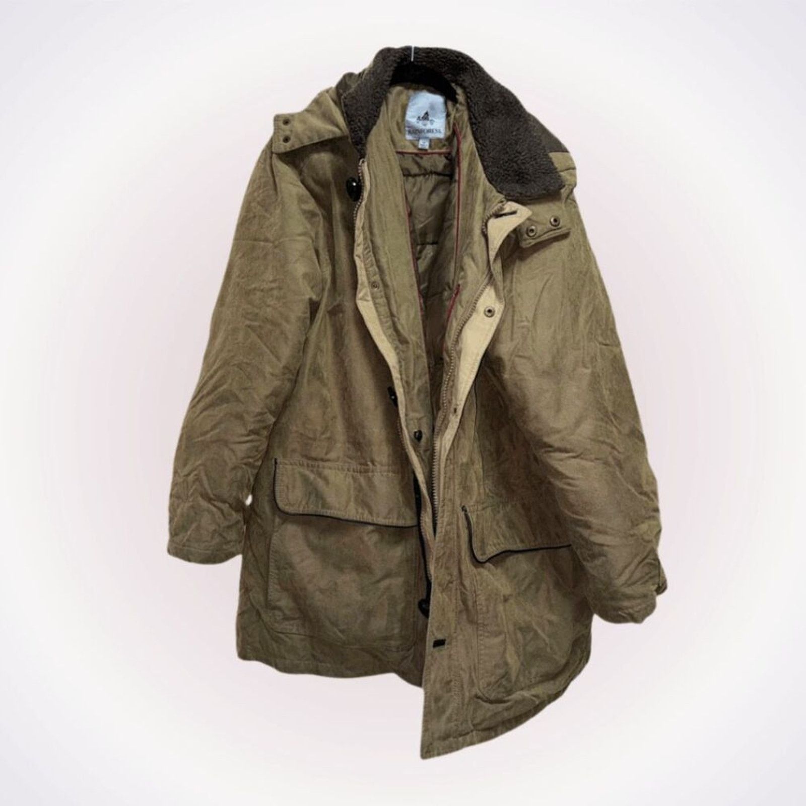 Rainforest Rainforest Hooded Olive Green Parka | Sz XL Size US XL / EU 56 / 4 - 1 Thumbnail