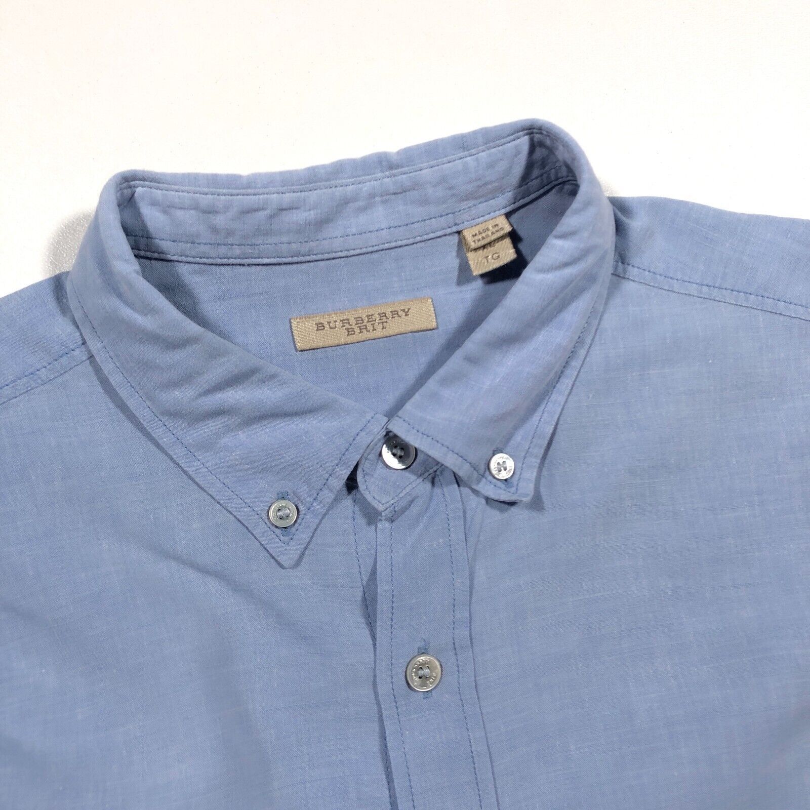 Burberry Burberry London Long Sleeve Button Up Shirt Long Sleeve XL Size US XL / EU 56 / 4 - 4 Thumbnail
