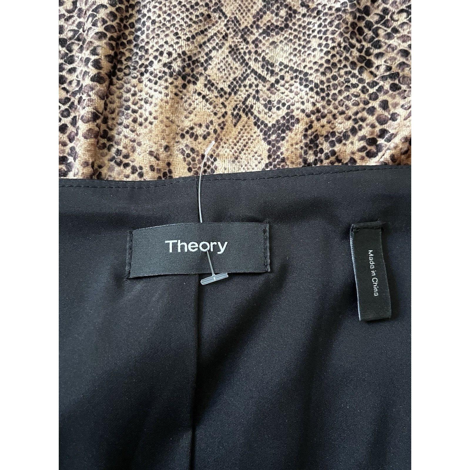 Theory Theory Scoop Neck Bristol Leather Button Jacket Structured Size XS / US 0-2 / IT 36-38 - 5 Thumbnail