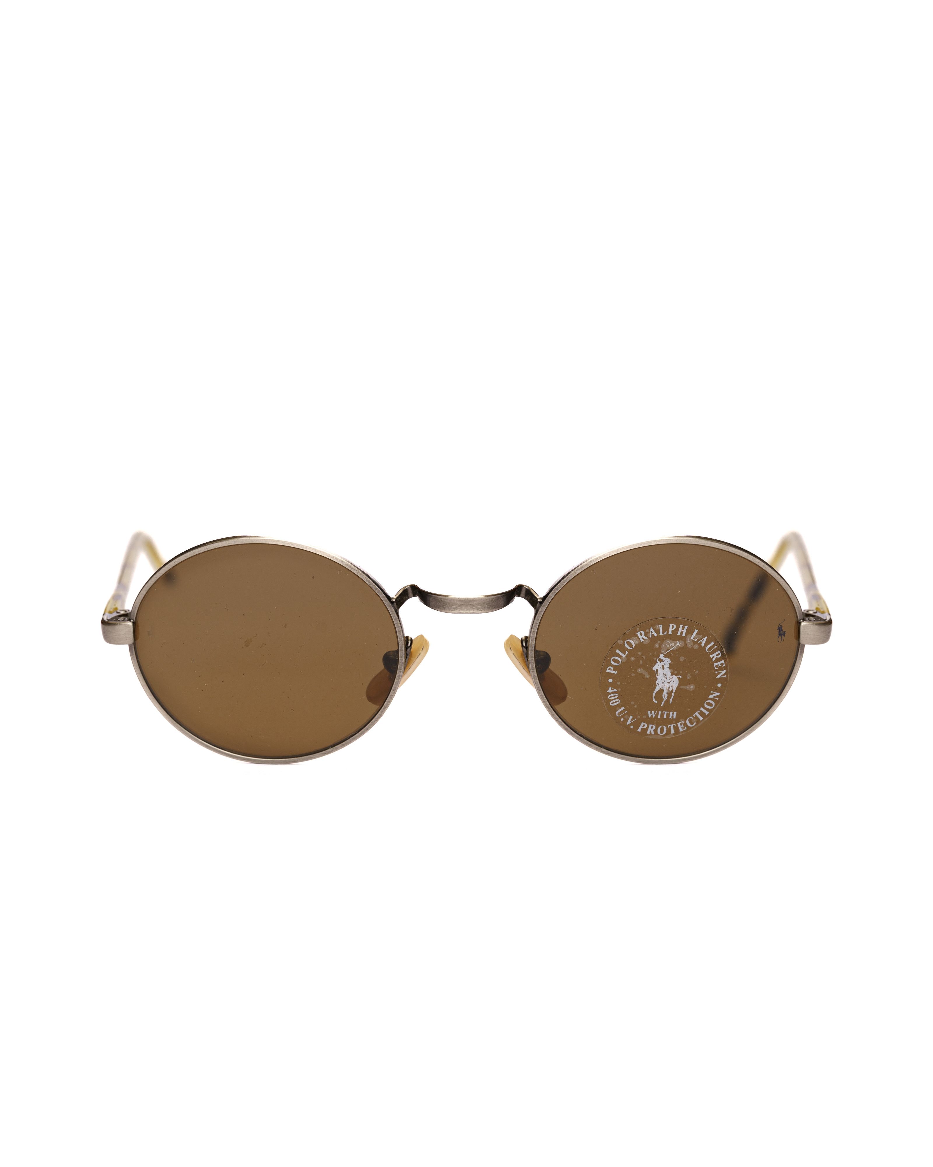 Polo Ralph Lauren Polo Ralph Lauren '90s Silver & Tortoise Oval Sunglasses Size ONE SIZE - 2 Thumbnail