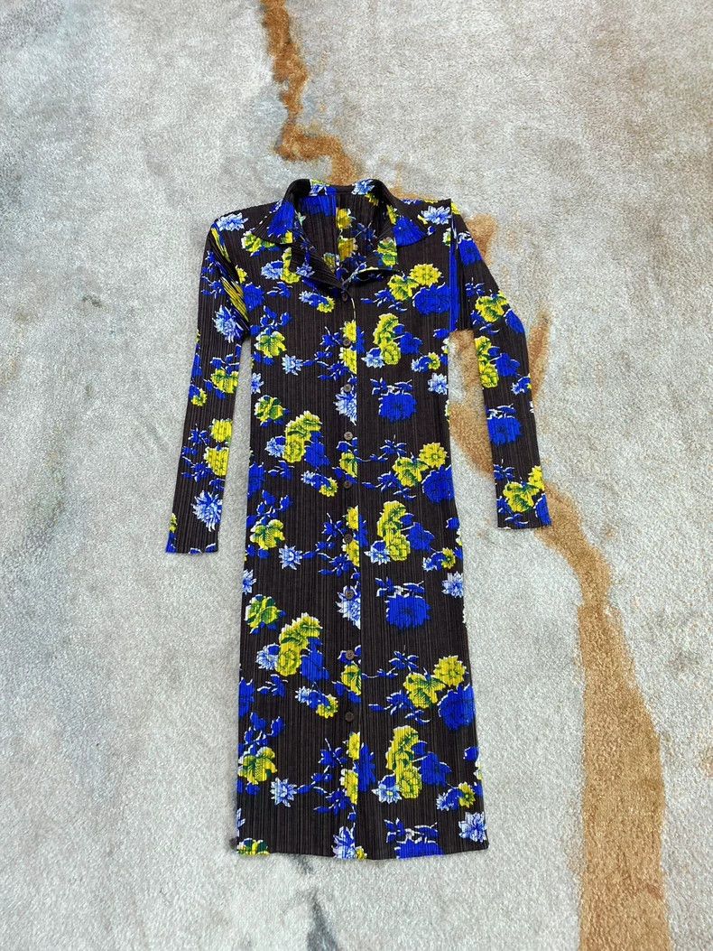 Issey Miyake Issey Miyake size:3 A traditional black, blue and yellow s Size XS / US 0-2 / IT 36-38 - 2 Thumbnail