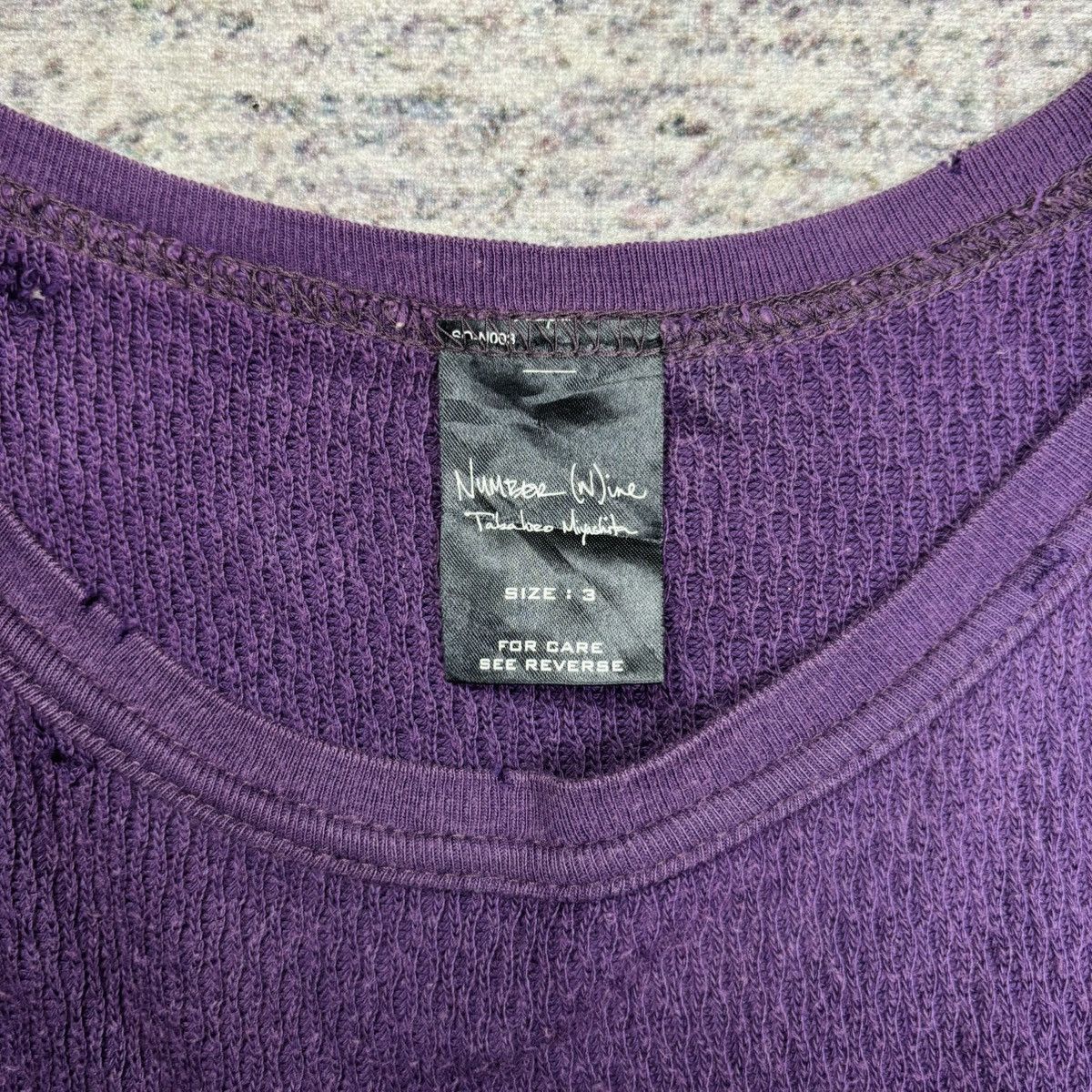 Number (N)ine 2000s Number Nine - Layered Purple Long Sleeve Size US M / EU 48-50 / 2 - 9 Thumbnail