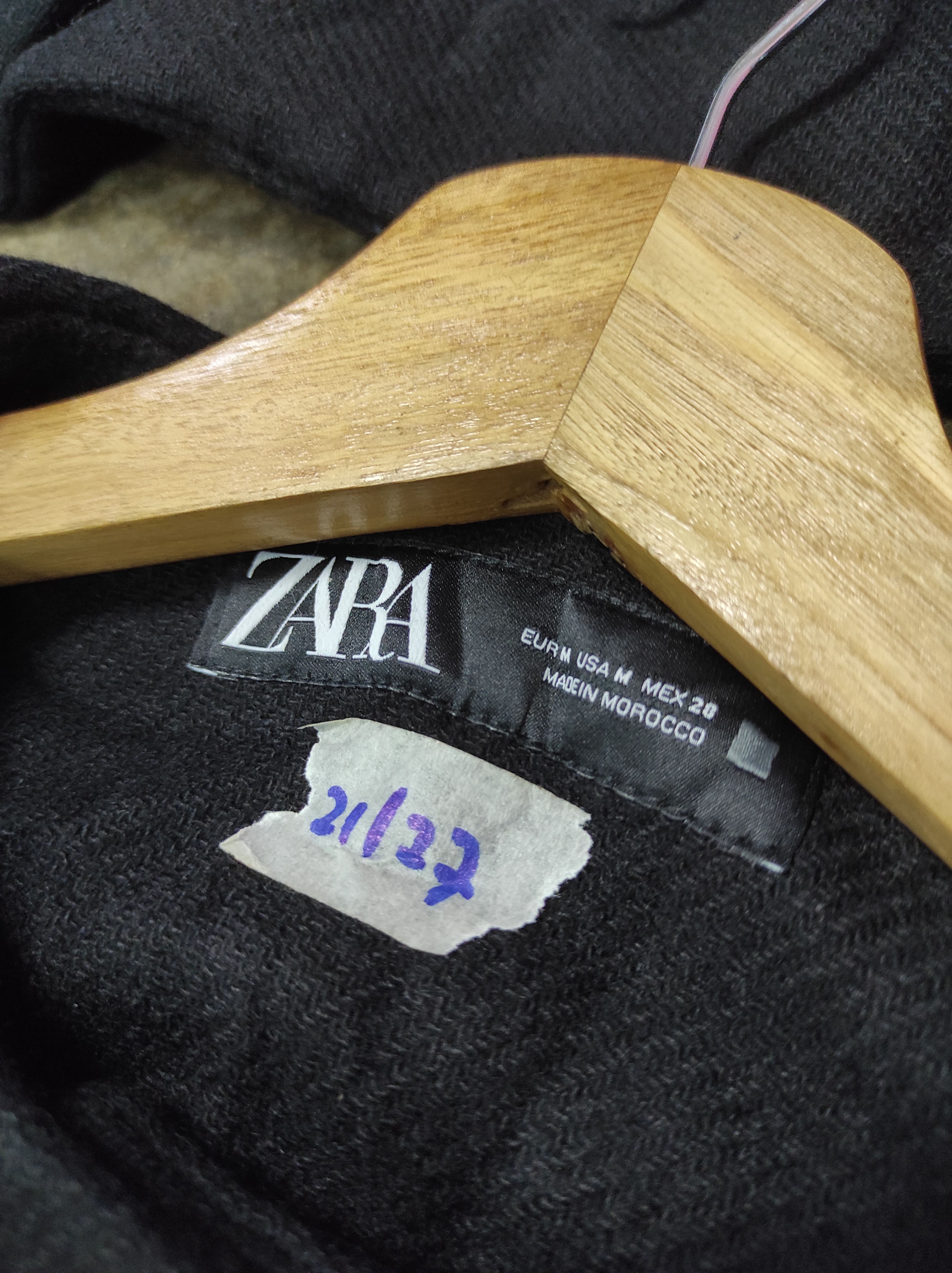 Zara ZARA SHAWL BLACK COAT JACKET Size M / US 6-8 / IT 42-44 - 6 Thumbnail